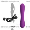  Vibrador con carga usb para estimulacion de punto g y clitoris